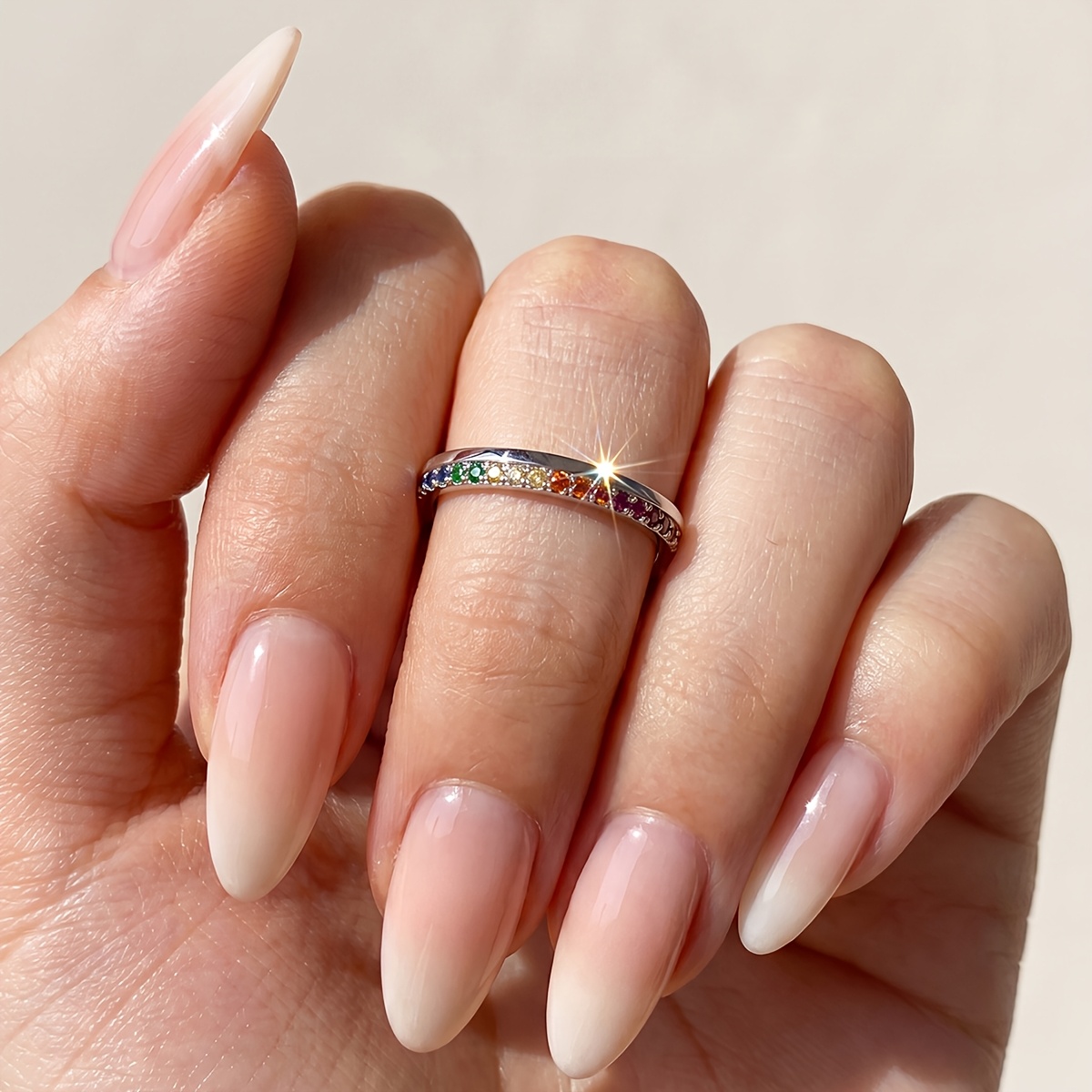 Versatile Color Ring for Women, Fashionable Gift